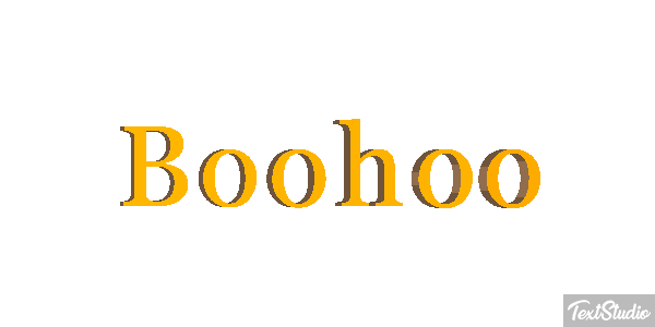 Boohoo Efecto de texto