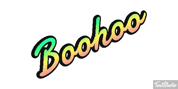 Boohoo Efecto de texto