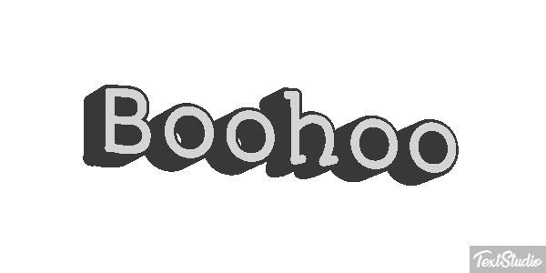 Boohoo Efecto de texto