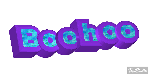 Boohoo Efecto de texto