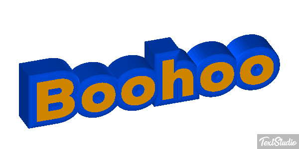 Boohoo Efecto de texto
