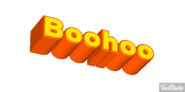 Boohoo Efecto de texto