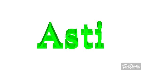 Asti Effetto testo