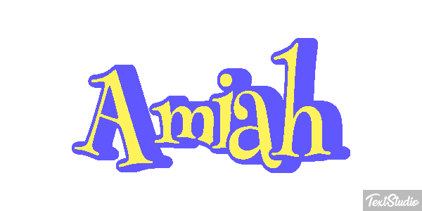 Amiah Text effect