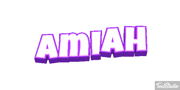 Amiah Text effect