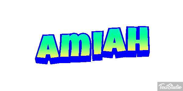 Amiah Text effect