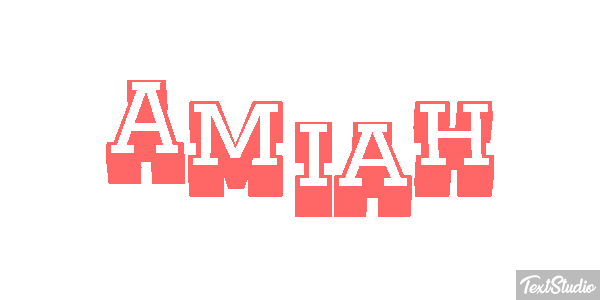 Amiah Text effect