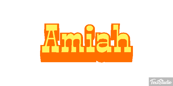 Amiah Text effect