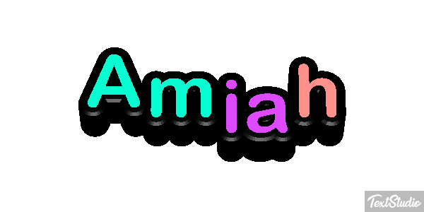 Amiah Text effect
