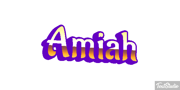 Amiah Text effect