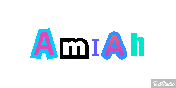 Amiah Text effect