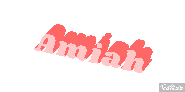 Amiah Text effect