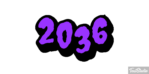 2036 Text effect
