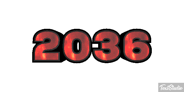 2036 Text effect