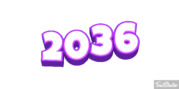 2036 Text effect