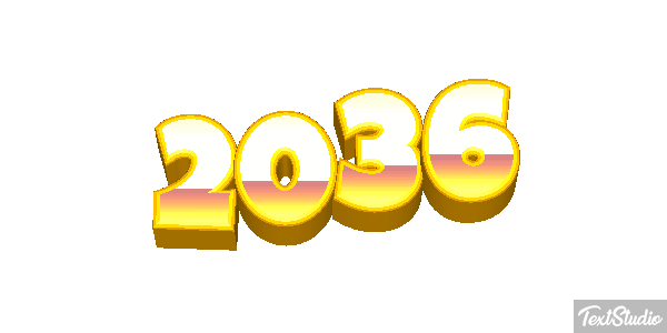 2036 Text effect
