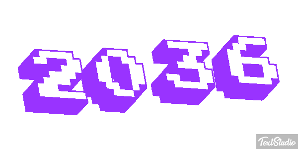 2036 Text effect