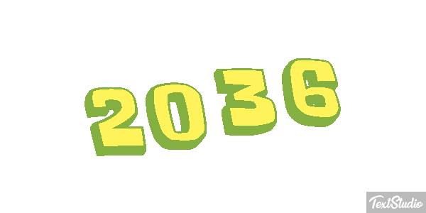2036 Text effect