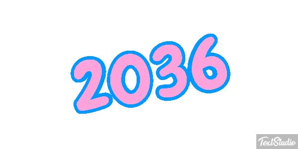 2036 Text effect