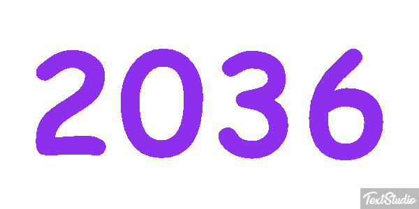 2036 Text effect
