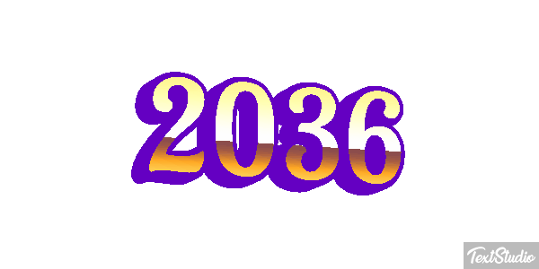 2036 Text effect