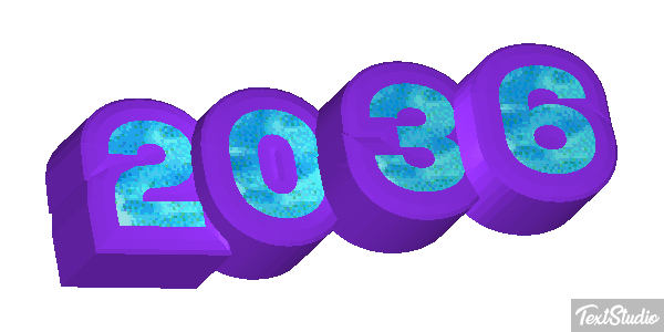 2036 Text effect