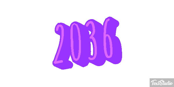 2036 Text effect