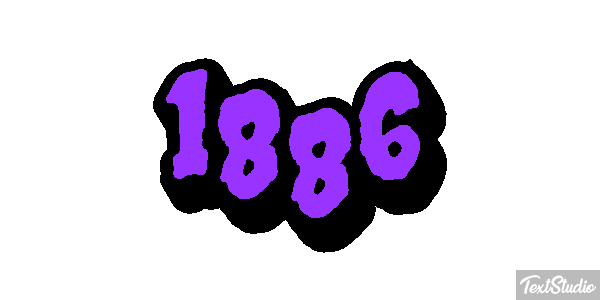 1886 Text effect