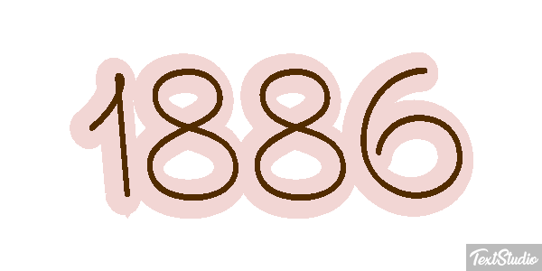 1886 Text effect