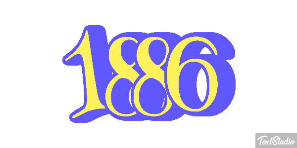 1886 Text effect