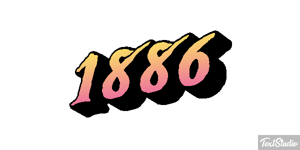 1886 Text effect