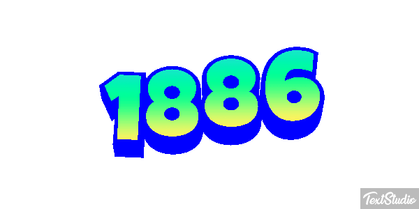 1886 Text effect
