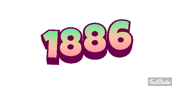1886 Text effect