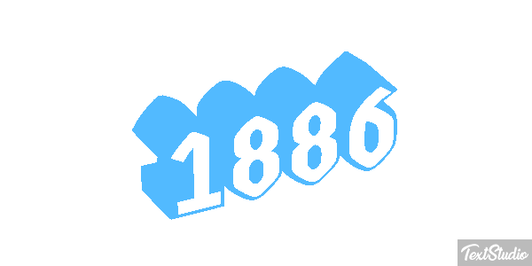 1886 Text effect