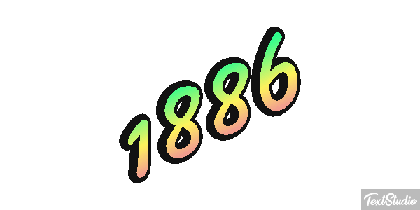 1886 Text effect