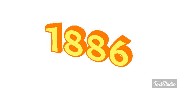 1886 Text effect
