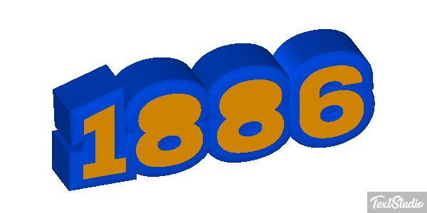 1886 Text effect