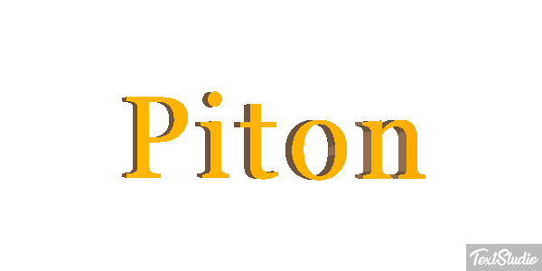 Pitón Efecto de texto