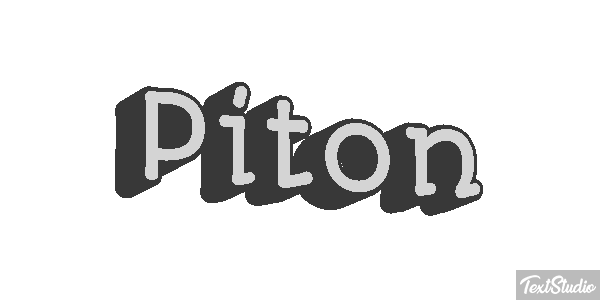 Pitón Efecto de texto