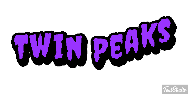 Twin Peaks Efeito do texto