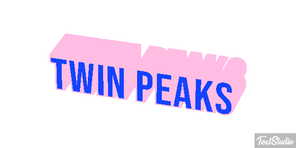 Twin Peaks Efeito do texto
