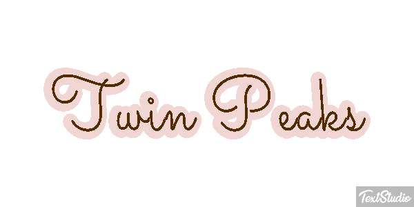 Twin Peaks Efeito do texto