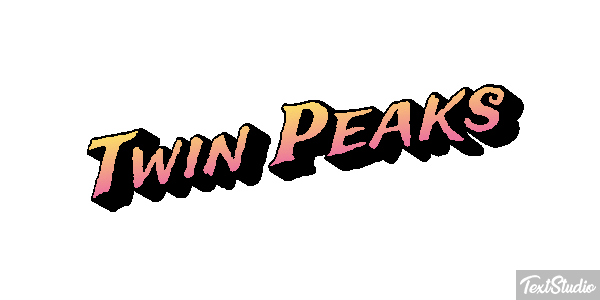 Twin Peaks Efeito do texto