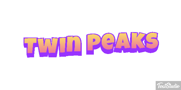 Twin Peaks Efeito do texto