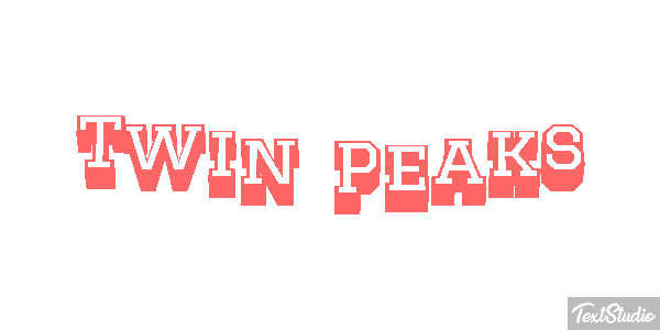Twin Peaks Efeito do texto
