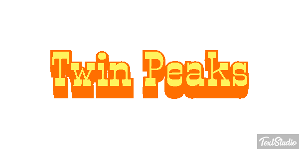 Twin Peaks Efeito do texto