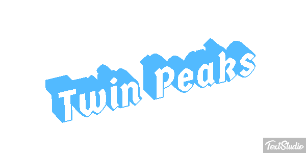 Twin Peaks Efeito do texto