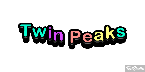 Twin Peaks Efeito do texto