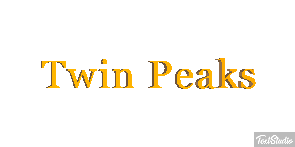 Twin Peaks Efeito do texto