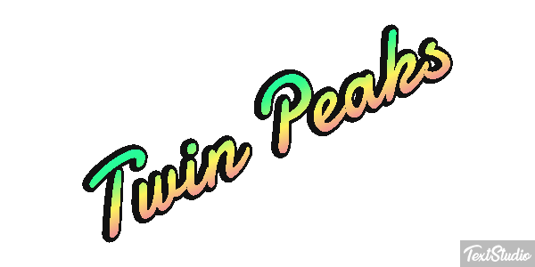 Twin Peaks Efeito do texto